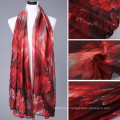 beautiful! Great silky texture right fabric women 100 voile long size print abaya head muslim hijab factory scarf